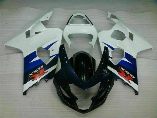 Blanc Noir Carénage Suzuki GSXR 600 / 750 K4 2004-2005 Blanc Noir Carénage Suzuki GSXR 600 / 750 K4 2004-2005