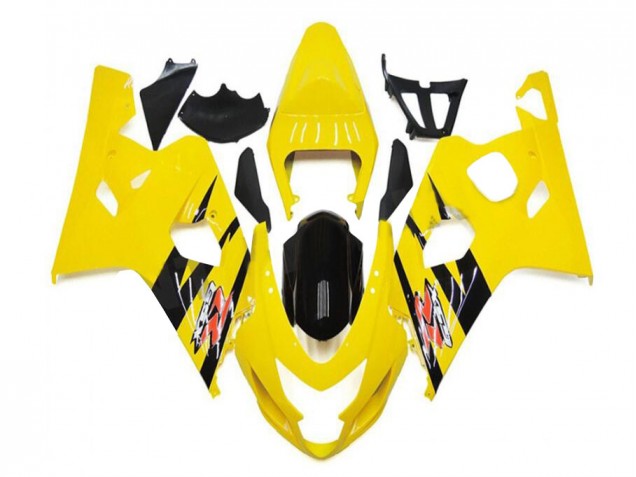 Jaune Noir Carénage Suzuki GSXR 600 / 750 K4 2004-2005 Jaune Noir Carénage Suzuki GSXR 600 / 750 K4 2004-2005