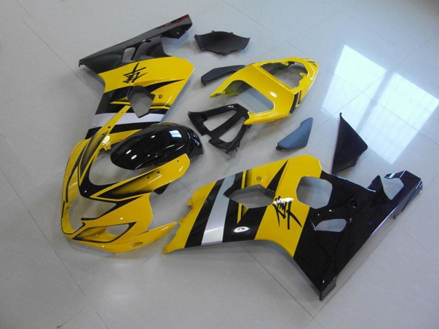 Jaune Noir Carénage Suzuki GSXR 750 K4 2004-2005 Jaune Noir Carénage Suzuki GSXR 750 K4 2004-2005