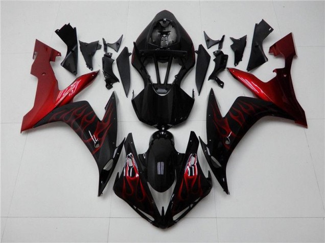 Rouge Noir Carénages Yamaha R1 2004-2006 Rouge Noir Carénages Yamaha R1 2004-2006