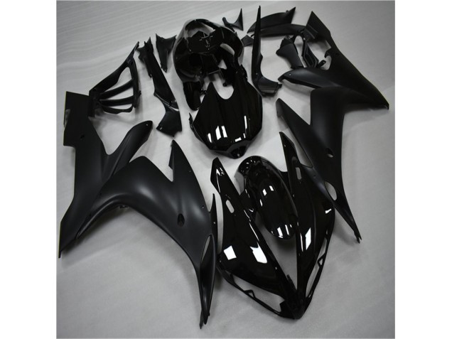 Brillant Noir Mat Carénage Yamaha R1 2004-2006 Brillant Noir Mat Carénage Yamaha R1 2004-2006