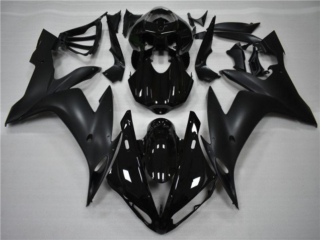 Brillant Noir Mat Carénage Yamaha R1 2004-2006 Brillant Noir Mat Carénage Yamaha R1 2004-2006