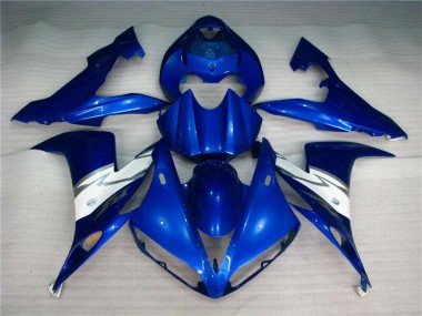 Bleu Blanc Carénages Yamaha R1 2004-2006 Abordables
