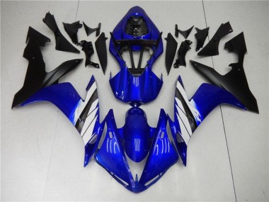 Bleu Blanc Noir Carénage Yamaha R1 2004-2006 Abordables