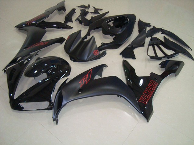 Noir Mat Rouge Carénage Yamaha R1 2004-2006 Noir Mat Rouge Carénage Yamaha R1 2004-2006