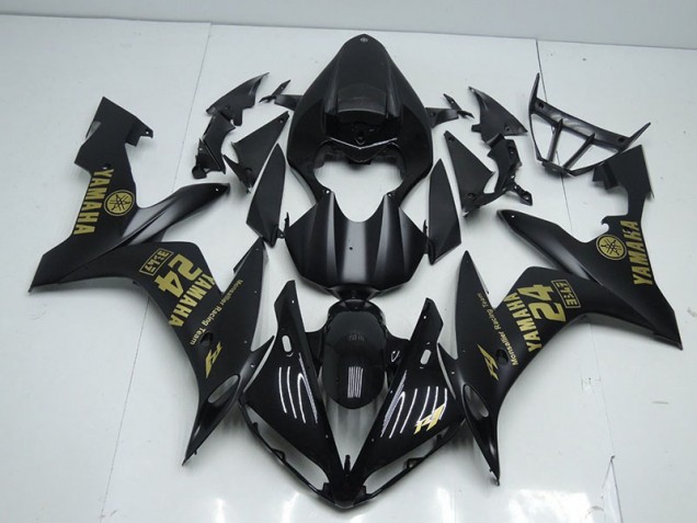 Rouge Noir Mat Or Carénage Yamaha R1 2004-2006 Rouge Noir Mat Or Carénage Yamaha R1 2004-2006