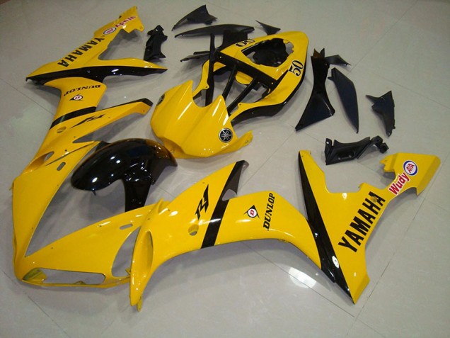 Jaune Noir Carénage Yamaha R1 2004-2006 Jaune Noir Carénage Yamaha R1 2004-2006