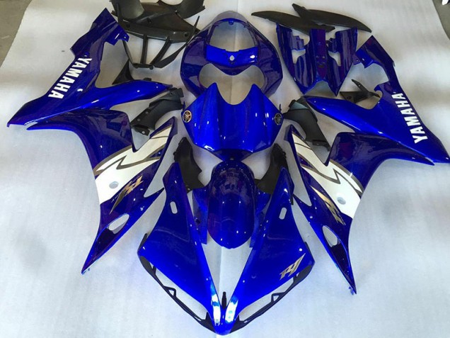 Brillant Bleu Blanc Carénage Yamaha R1 2004-2006 Brillant Bleu Blanc Carénage Yamaha R1 2004-2006