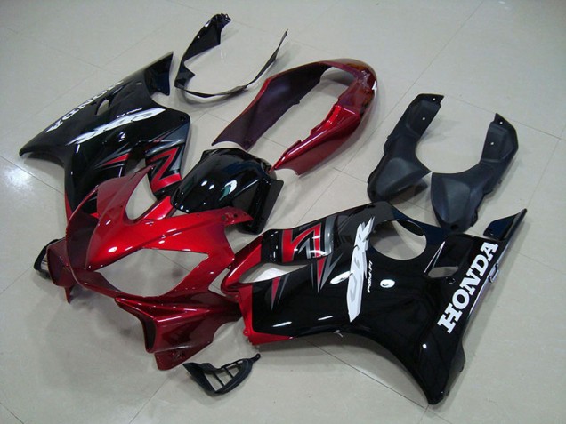 Rouge Bonbon Noir Carénage Honda CBR 600 F4i 2004-2007 Rouge Bonbon Noir Carénage Honda CBR 600 F4i 2004-2007