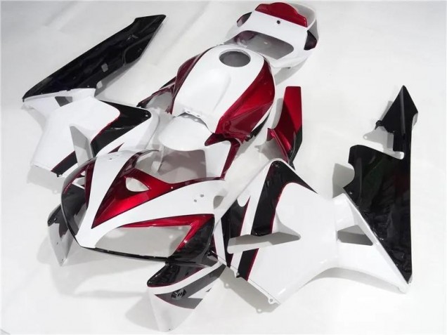 Rouge Blanc Noir Carénages Honda CBR 600 RR 2005-2006 Rouge Blanc Noir Carénages Honda CBR 600 RR 2005-2006