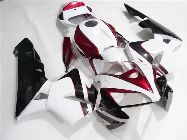 Rouge Blanc Noir Carénages Honda CBR 600 RR 2005-2006 Rouge Blanc Noir Carénages Honda CBR 600 RR 2005-2006