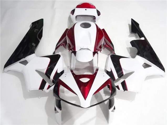 Rouge Blanc Noir Carénages Honda CBR 600 RR 2005-2006 Rouge Blanc Noir Carénages Honda CBR 600 RR 2005-2006