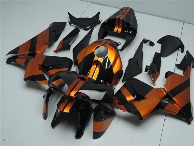 Orange Noir Kit Carénages Honda CBR 600 RR 2005-2006 Orange Noir Kit Carénages Honda CBR 600 RR 2005-2006