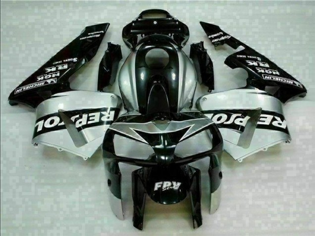 Noir Argent Repsol Carénage Honda CBR 600 RR 2005-2006 Noir Argent Repsol Carénage Honda CBR 600 RR 2005-2006