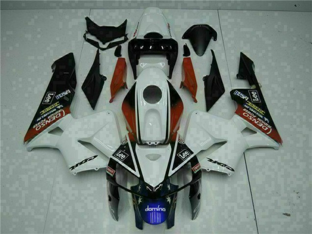 Blanc Rouge Noir Lee Carénage Honda CBR 600 RR 2005-2006