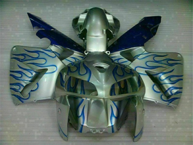 Blanc Bleu Flamme Carénage Honda CBR 600 RR 2005-2006 Blanc Bleu Flamme Carénage Honda CBR 600 RR 2005-2006