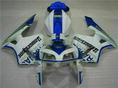 Blanc Bleu Carrosserie Honda CBR 600 RR 2005-2006 Abordables