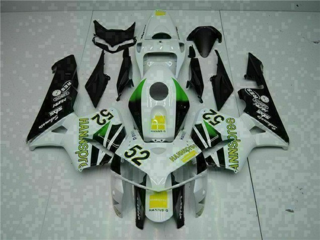 Blanc Jaune Vert 52 Carénage Honda CBR 600 RR 2005-2006 Blanc Jaune Vert 52 Carénage Honda CBR 600 RR 2005-2006