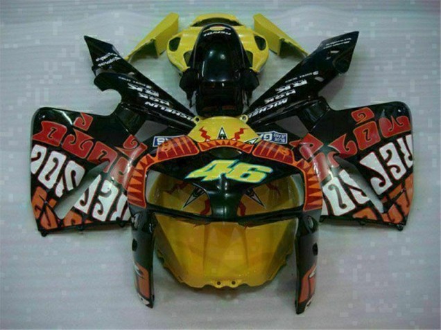 Noir Rouge Jaune 46 Carénage Honda CBR 600 RR 2005-2006 Noir Rouge Jaune 46 Carénage Honda CBR 600 RR 2005-2006