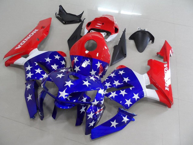 Drapeau américain Carénage Honda CBR 600 RR 2005-2006 Drapeau américain Carénage Honda CBR 600 RR 2005-2006