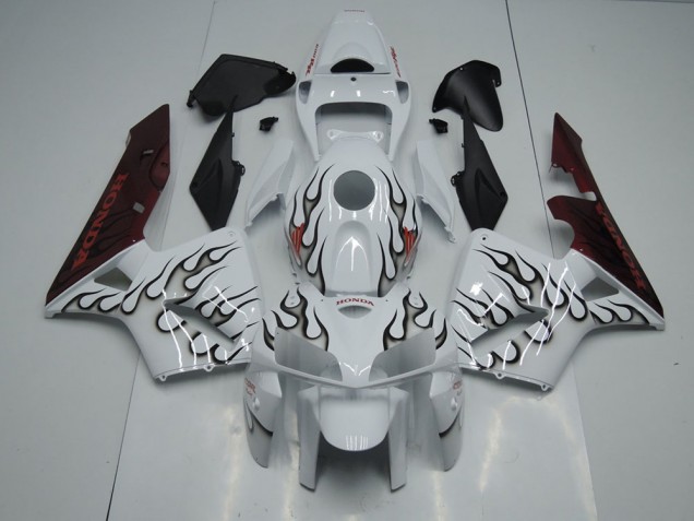 Noir Flamme Carénage Honda CBR 600 RR 2005-2006 Noir Flamme Carénage Honda CBR 600 RR 2005-2006
