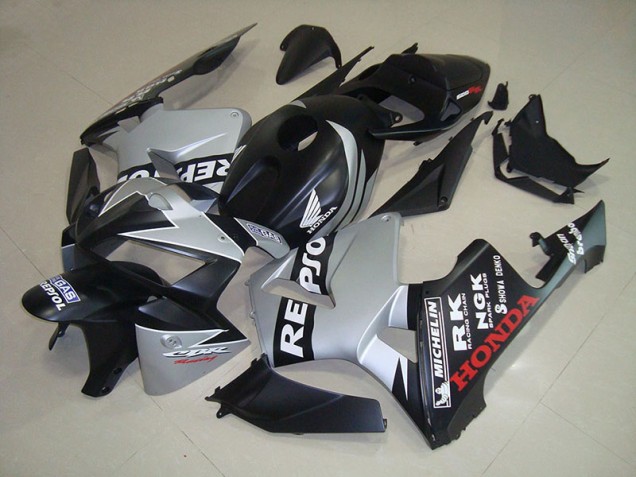 Noir Mat Argent Repsol Carénage Honda CBR 600 RR 2005-2006