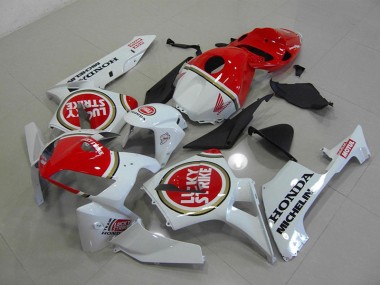 Blanc Nacré Lucky Strike Carénage Honda CBR 600 RR 2005-2006 Abordables