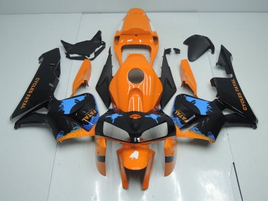 Orange Noir Kit Carénages Complet Honda CBR 600 RR 2005-2006 Abordables