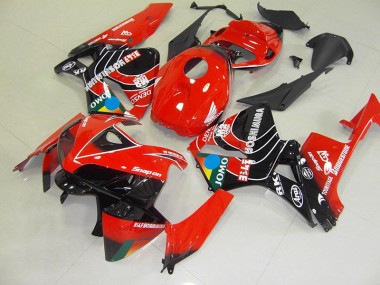 Rouge Noir Jomo Carénage Honda CBR 600 RR 2005-2006 Abordables