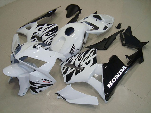 Blanc Noir Carénages Honda CBR 600 RR 2005-2006 Blanc Noir Carénages Honda CBR 600 RR 2005-2006