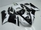 Noir Blanc Carénage Kawasaki ZX6R 2005-2006 Noir Blanc Carénage Kawasaki ZX6R 2005-2006