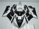 Noir Blanc Carénage Kawasaki ZX6R 2005-2006 Noir Blanc Carénage Kawasaki ZX6R 2005-2006