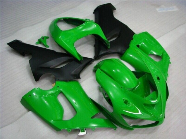 Vert Noir Mat Carénage Kawasaki ZX6R 2005-2006 Vert Noir Mat Carénage Kawasaki ZX6R 2005-2006
