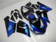 Bleu Noir Carénage Kawasaki ZX6R 2005-2006 Bleu Noir Carénage Kawasaki ZX6R 2005-2006
