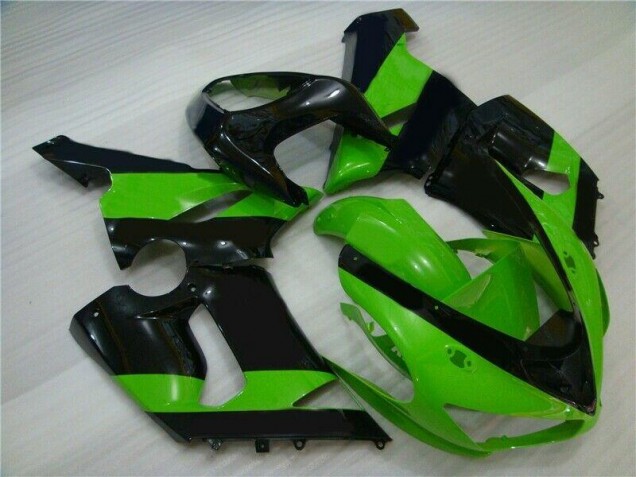 Vert Noir Carénage Kawasaki ZX6R 2005-2006 Vert Noir Carénage Kawasaki ZX6R 2005-2006