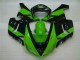 Vert Noir Carénage Kawasaki ZX6R 2005-2006 Vert Noir Carénage Kawasaki ZX6R 2005-2006