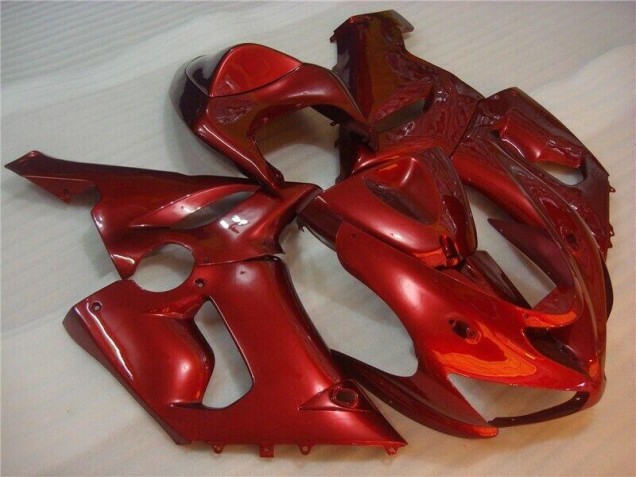 Rouge Carénage Kawasaki ZX6R 2005-2006 Rouge Carénage Kawasaki ZX6R 2005-2006