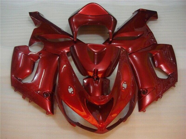 Rouge Carénage Kawasaki ZX6R 2005-2006 Rouge Carénage Kawasaki ZX6R 2005-2006