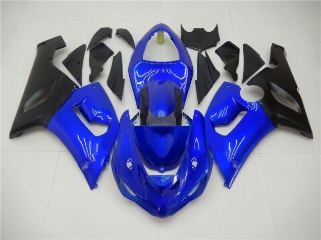 Bleu Carénages Kawasaki ZX6R 2005-2006 Bleu Carénages Kawasaki ZX6R 2005-2006