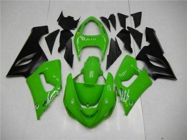 Vert Kit Carénages Kawasaki ZX6R 2005-2006 Abordables