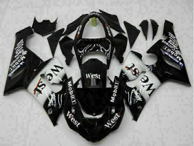 Noir Carénage Kawasaki ZX6R 2005-2006 Noir Carénage Kawasaki ZX6R 2005-2006
