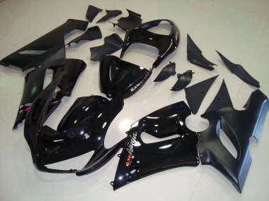 Noir Kit Carénages Kawasaki ZX6R 2005-2006 Abordables