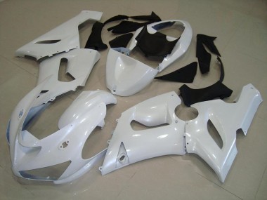 Dark Blanc Nacré Carénage Kawasaki ZX6R 2005-2006 Abordables