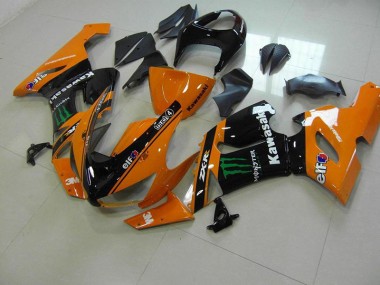 Orange Monster Carénage Kawasaki ZX6R 2005-2006 Abordables