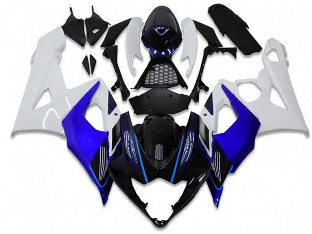 Bleu Blanc Carénage Suzuki GSXR 1000 K5 2005-2006 Bleu Blanc Carénage Suzuki GSXR 1000 K5 2005-2006