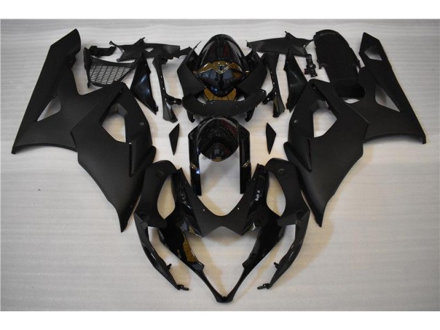 Brillant Noir Mat Carénage Suzuki GSXR 1000 K5 2005-2006 Brillant Noir Mat Carénage Suzuki GSXR 1000 K5 2005-2006