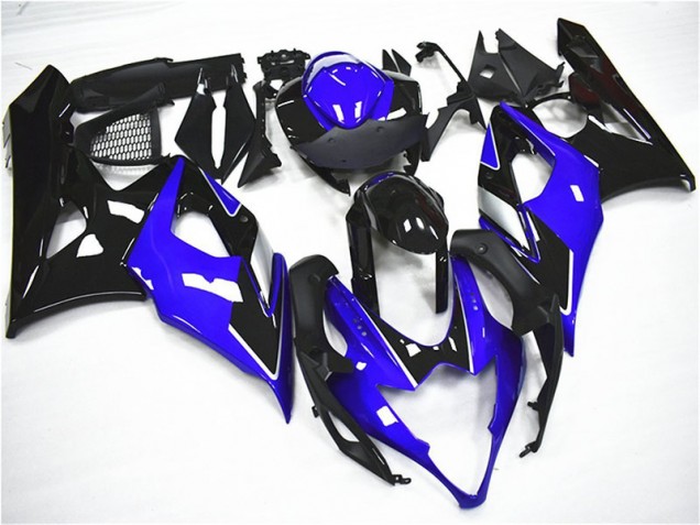 Bleu Noir Kit Carénages Complet Suzuki GSXR 1000 K5 2005-2006 Bleu Noir Kit Carénages Complet Suzuki GSXR 1000 K5 2005-2006