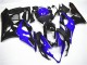 Bleu Noir Kit Carénages Complet Suzuki GSXR 1000 K5 2005-2006 Bleu Noir Kit Carénages Complet Suzuki GSXR 1000 K5 2005-2006