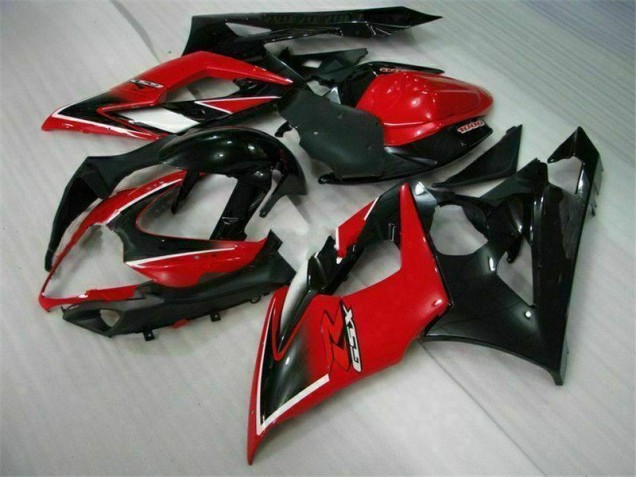 Rouge Noir Kit Carénages Complet Suzuki GSXR 1000 K5 2005-2006 Rouge Noir Kit Carénages Complet Suzuki GSXR 1000 K5 2005-2006