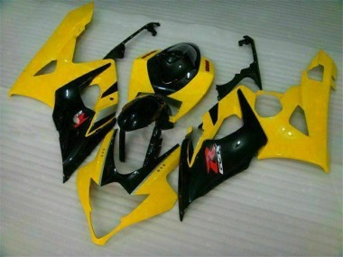 Jaune Noir Carénages Suzuki GSXR 1000 K5 2005-2006 Abordables